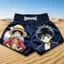 XS-3XL Mới Mùa Hè Hoạt Hình Anime In One Piece Muay Thái Chiến Đấu Boxer Luffy Thể Thao Tập Thể Dục Quần Short Dành Cho Trẻ Em Người Lớn