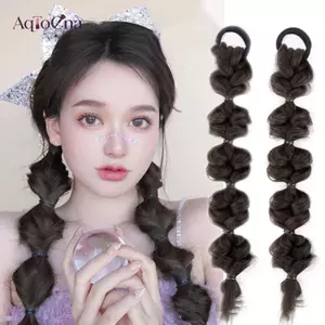 AqToCna Thời Trang Đuôi Ngựa Tóc Giả Phong Cách Hàn Quốc Nhiều Màu Sắc Bím Tóc Giả Nữ Cao Đuôi Ngựa Tóc Giả Phụ Kiện Tóc AqToCna