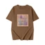 （Giao hàng 24h）Angela Áo thun 100% cotton tay ngắn dáng suông in họa tiết hoạt hình phong cách Hàn Quốc thời trang