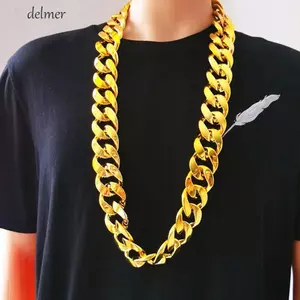 DELMER Punk Dày Dây Chuyền Vòng Cổ Sinh Nhật Cá Tính Mạ Vàng Niche Thiết Kế DIY Eo Dây Xích Hợp Thời Trang Áo Len Dây Xích
