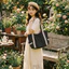 Túi đeo vai chấm bi THEGIRL8B, túi tote vải canvas cỡ lớn ngọt ngào, túi xách bền nhiều ngăn Y2K đi học