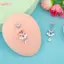 HFSHY Rose Zirconia Bụng Nút Nhẫn Inox Bên Trong Renfortable Rốn Xuyên Trang Sức Cho Du Lịch Mặc VN