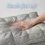 Gối Cổ Tử Cung SAIA, Gối Giường Ngủ Mềm Mại Hoa Xoắn, Thoải Mái 48 × 74cm Thoáng Khí Không Gọn Gối Bên Trong Sử Dụng Tại Nhà