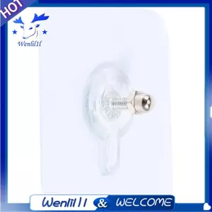 20 Chiếc 16Mm Liền Mạch Dính Móc Viscose Với Mặt Dây Chuyền Mạnh Dán Vít Móc Treo Không Gỉ Ốc Vít Móc