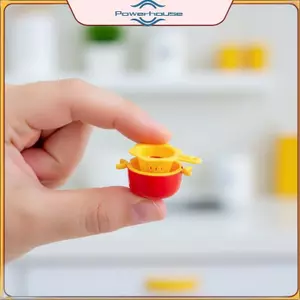 ĐIỆN 4 Khay đựng trái cây hai lớp thu nhỏ Nhà búp bê Giỏ thoát nước thực tế cho đạo cụ trưng bày nhà bếp búp bê.