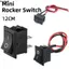 LACYESUK 10 Cái Bộ Điều Khiển Công Tắc Nguồn, BẬT / TẮT 2 / 3 Pin Mini Rocker Switch, Mini Size 2 / 3 Gear Pre-Wired 12 Volt DC SPST Switch Sử Dụng Xe Máy