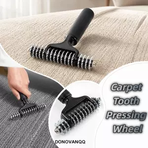 Con lăn đường may thảm DONOVANQQ, Kích thước cầm tay nhỏ gọn Công cụ nén cầm tay chống trượt tiện dụng, Bánh xe kim loại rắn Xây dựng chắc chắn Bánh xe răng cưa Con lăn thảm 5 Inch
