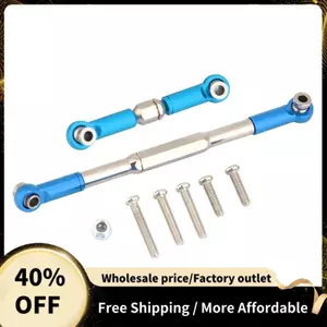 Cần Lái RC Gia Công CNC Hợp Kim Nhôm Lái Liên Kết Thanh Bộ Cho 1608T RC Xe Tải RC RC Lái Liên Kết Bộ