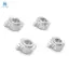 4 Bộ Chuyển Đổi Trái Phiếu Kim Loại Cho Muỗi RC Xe ZERO-Z MINI-Z MR-03 Bánh Xe Hub Thay Đổi, Bạc