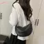HFSHY Túi đeo chéo hình lưỡi liềm bằng da mềm thời trang Túi đeo vai Hobo thông thường có dây đeo có thể điều chỉnh sang trọng cho du lịch hàng ngày VN