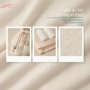 Túi vệ sinh du lịch HFSHY với thiết kế rộng rãi và vải lưới thoáng khí để trang điểm và đồ vệ sinh VN