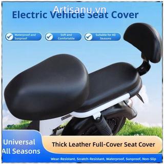 Vỏ bọc ghế xe điện ARTISANU, Vỏ đệm chống nắng chống thấm nước, Vỏ bọc ghế trước đa năng bằng da