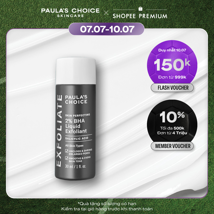 Dung dịch loại bỏ tế bào chết giảm mụn Paula's Choice Skin Perfecting 2% BHA Liquid Exfoliant 30ml 2016