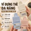 Ví Đựng Tiền Lẻ Mini Hình Sao Vải Canvas Nhiều Ngăn Đựng Tiền Xu Thẻ Phụ Kiện Nhỏ Thiết Kế Tối Giản
