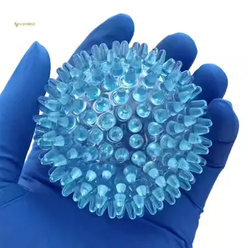 MUQV Spiky Ball Rỗng Mềm Trong Suốt Sức Mạnh Phục Hồi Tập Thể Dục Giảm Căng Thẳng Massage Bóng Cho Tay Cổ Tay Spiky Tay Tập Bóng VN