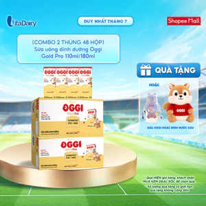 Sữa uống dinh dưỡng Oggi Gold Pro hỗ trợ tối ưu hấp thu, hỗ trợ tăng cân - Hộp 110ml/180ml