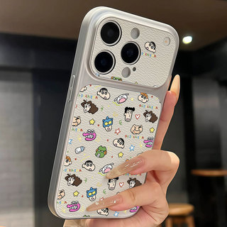 Thời Trang Da Sang Trọng Cho iPhone 17 11 16 15 14 13 12 Pro Max Windows Dễ thương Cartoon Trường Hợp điện Thoại