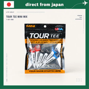 Lite Golf Tee Tour Tee Mini Mix 6 Pieces Durable Rubber & PC for Distance