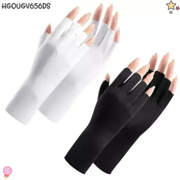 Găng Tay Chống Nắng HGOUGV656DS, Đèn Led Bảo Vệ Ngón Tay Da Móng Tay Găng Tay Vẽ Móng Tay, Bảo Vệ Tia UV Móng Tay Chống Tia UV Chống Tia Tia Tia Tia Tia Tia Xạ Móng Tay Nghệ Thuật