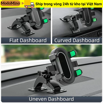Giá đỡ đầu bóng MODOMINO, Đế dính kép Giá đỡ điện thoại xoay 360 độ, Giá đỡ điện thoại di động tự dính đa năng 17mm Giá đỡ hỗ trợ điện thoại di động có thể điều chỉnh Giá đỡ sử dụng trên xe
