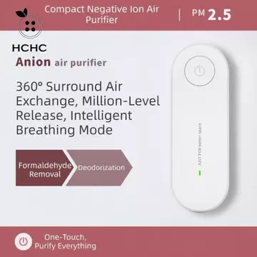 Máy tạo Ion âm HCHC, Máy lọc không khí đa chức năng Mini, Máy làm mát không khí cầm tay bằng sóng siêu âm Máy làm mát không khí phòng thú cưng