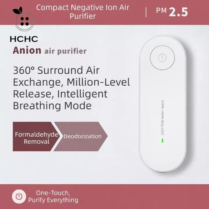 Máy tạo Ion âm HCHC, Máy lọc không khí đa chức năng Mini, Máy làm mát không khí cầm tay bằng sóng siêu âm Máy làm mát không khí phòng thú cưng