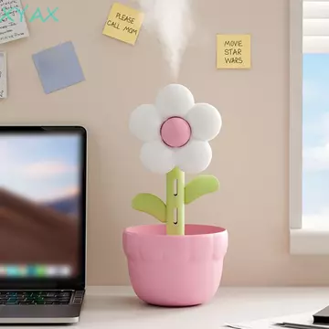 Máy phun sương mát để bàn XYAX, Máy tạo độ ẩm không khí hoa Mini dễ thương, Máy phun sương 300ml cầm tay bền bỉ Máy lọc không khí phun sương mát Du lịch