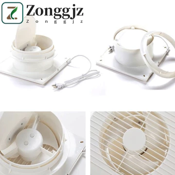 Quạt Hút Điện ZONGGJZ, Quạt Hút Tắt Tiếng Mạnh Mẽ, Thông Gió Hàng Ngày Luồng Không Khí Mạnh Tiếng Ồn Thấp Nhà Ở Bền Quạt Thông Gió Sử Dụng Nhà Vệ Sinh