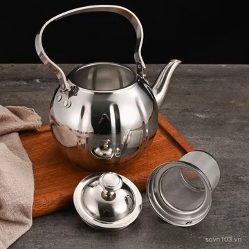 Nhà hàng Ấm trà bằng thép không gỉ có bộ lọc Ấm đun nước Khách sạn Ấm trà vàng có nắp Ấm đun nước Trà Ấm đun nước Trà ấm đun nước Trà ấm đun nước