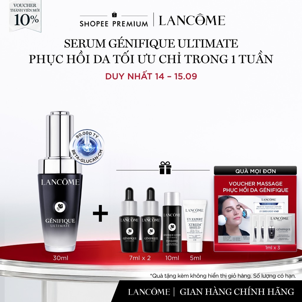 Serum Phục Hồi Da Tối Ưu Trong 1 Tuần Lancome Genifique Ultimate 30ml