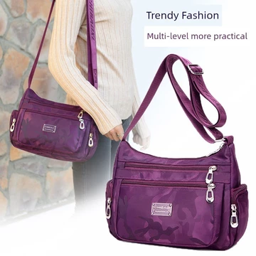 túi channel túi xách nữ mini Túi đeo chéo túi nữ túi nylon chống thấm nước dễ phối túi vải đeo một vai túi đeo chéo cho nữ tuổi già túi vải đeo chéo cho nữ