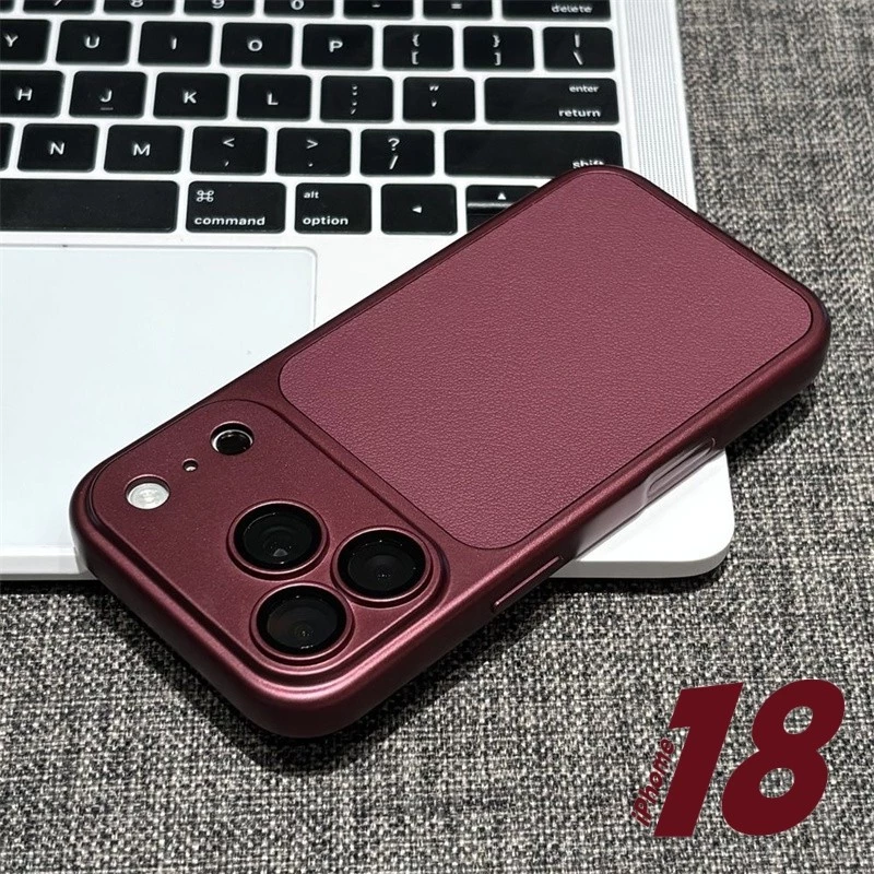 Thay đổi sang iPhone 18 Pro Max cho 17 16 15 14 13 12 Pro Ốp lưng bảo vệ ống kính máy ảnh đầy đủ cove da mờ sang trọng chống sốc Mặt sau bảo vệ