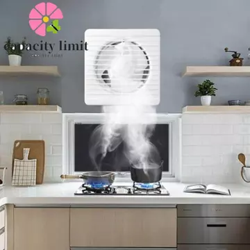 Quạt hút điện GIỚI HẠN NĂNG LƯỢNG, Quạt hút luồng khí mạnh tiếng ồn thấp, Loại bỏ mùi mạnh mẽ Tắt tiếng Nhà ở bền Quạt thông gió Sử dụng trong gia đình