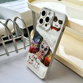 Ốp điện thoại Cool The Joker cho iPhone 17 / 17 Air / 16E / 15 Plus / 14 / 13 / 12 / 11 / Pro Max. Chống sốc và chống rơi. Hộp đựng túi khí kiểu áo khoác silicon lỏng che phủ toàn diện
