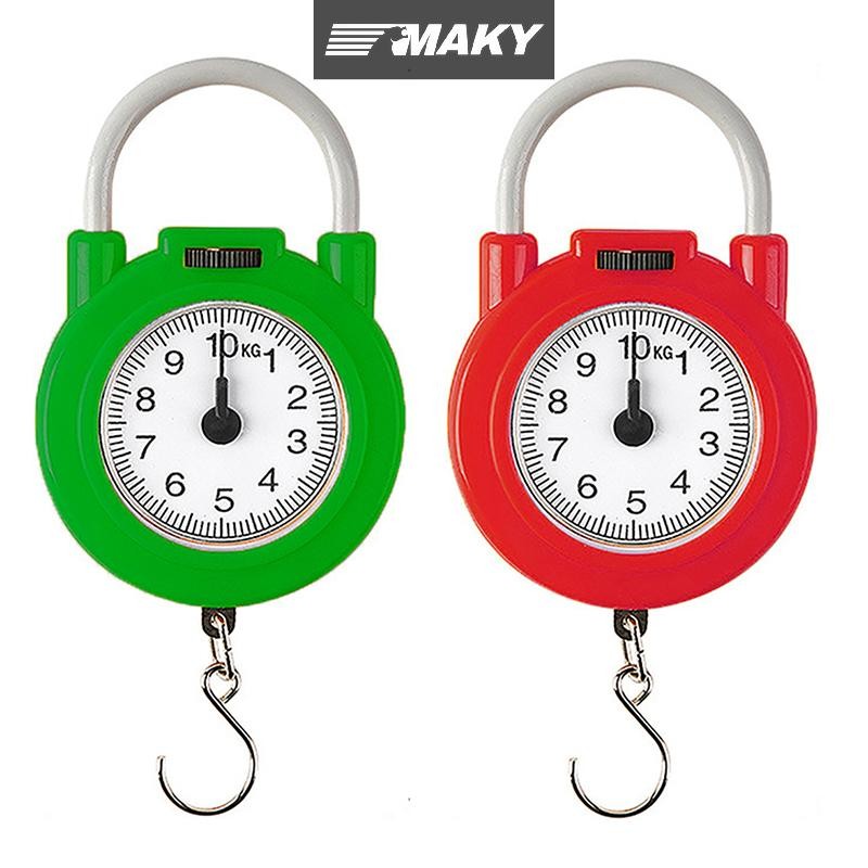 Newwellknownepic 10kg Cân cơ khí di động Hành lý cá Cân nhà bếp Kỹ thuật số có độ chính xác cao Cân lò xo VN
