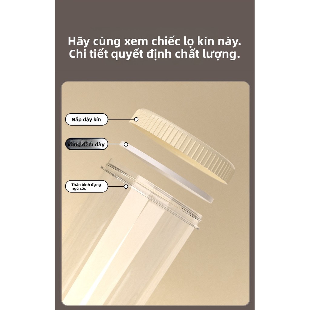 Dung Tích Lớn Thực Phẩm Khô Kín Bể Bảo Quản Chống Ẩm Tươi Giữ Nhà Bếp Bảo Quản Neat (Có Nhiều Kích Cỡ)