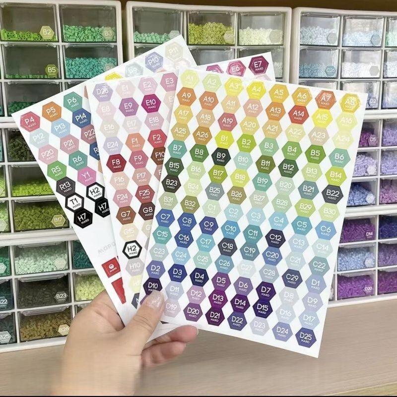 ❈ ❈ ♤ 号 ❈ ❈ ❈ ❈ ❈ ❈ ❈ 💮 DIY ❈ ❈ ❈ ❈ ❈ ❈ ✱ ❆ ❈ ❈ ❈ ❈ ❈ ❈ Hạt Perler Nhãn dán số màu phổ biến Đậu đánh vần Đậu bổ sung Handmade DI7evv