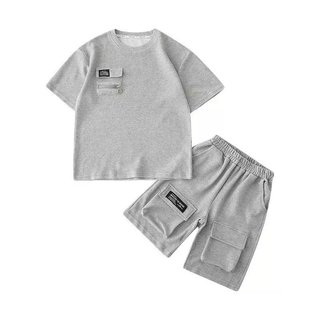 Bộ đồ hè bé trai phong cách thể thao – Set áo thun quần short thời trang cá tính năng động mùa hè