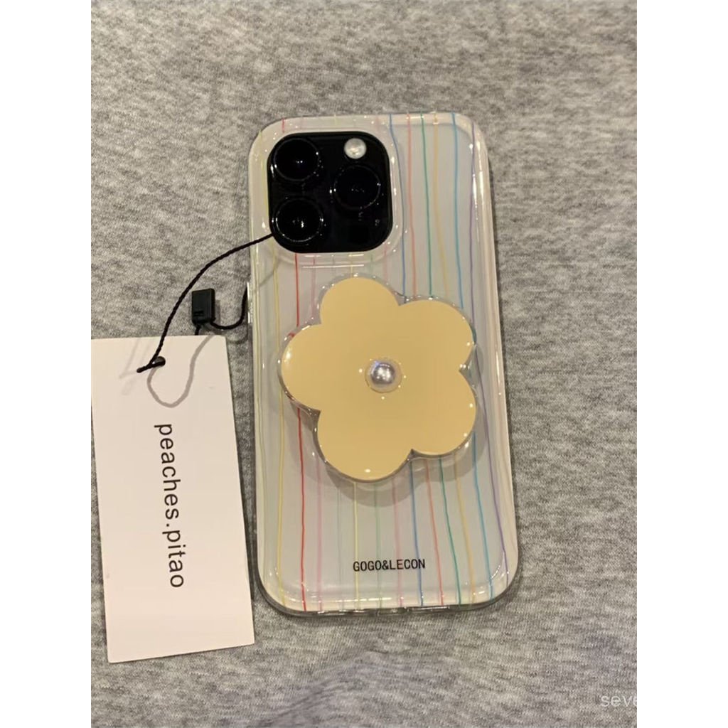 Ốp Điện Thoại Thích Hợp Cho iPhone 7 8 X XS XR XSMAX 11 12 13 14 15 16 17 Pro max Plus Đế Hoa Ngọc Trai Sọc Không Khí Chống Sốc Vỏ Bảo Vệ Chống Sốc Bao Gồm Tất Cả F3S0