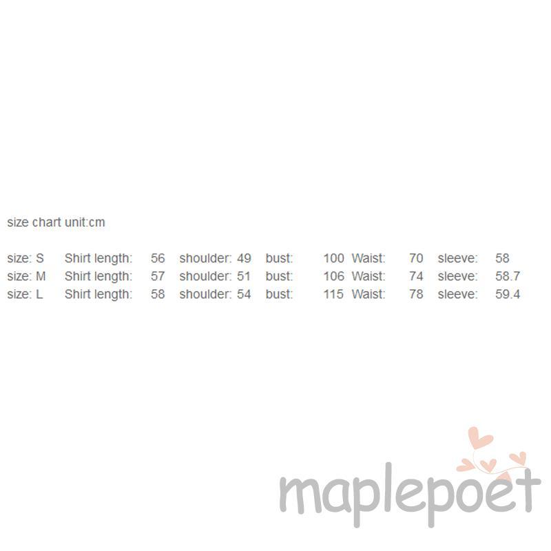 MAPLEPOET-Áo sơ mi nữ dài tay hở cổ sọc co giãn