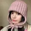 Mũ dệt kim MERIGGIARE, Mũ mùa đông siêu mềm dày, Bông tai mềm lót lông cừu thời trang ấm áp Mũ beanie mùa đông