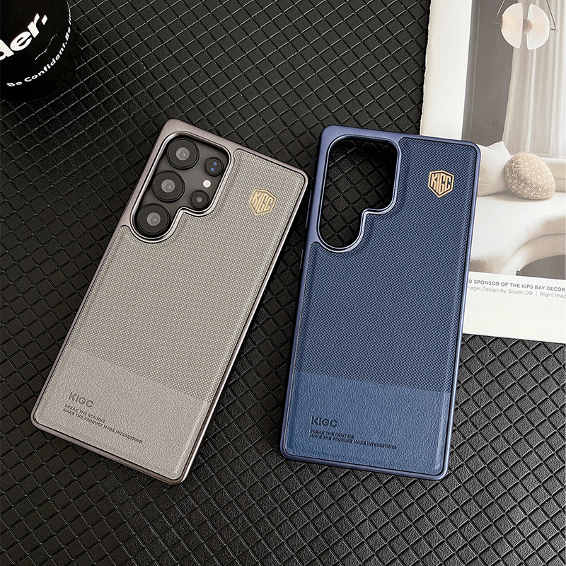 Dành Cho S23 S24 S25 Ultra Plus Ốp điện thoại KIGC Ultimate Perfection Series Matte Leather Back Cover