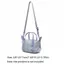 Túi Tote nữ OLVIDO, Túi vải Nylon tổng hợp phong cách Hàn Quốc, Túi đeo chéo màu tím thời trang dành cho nữ