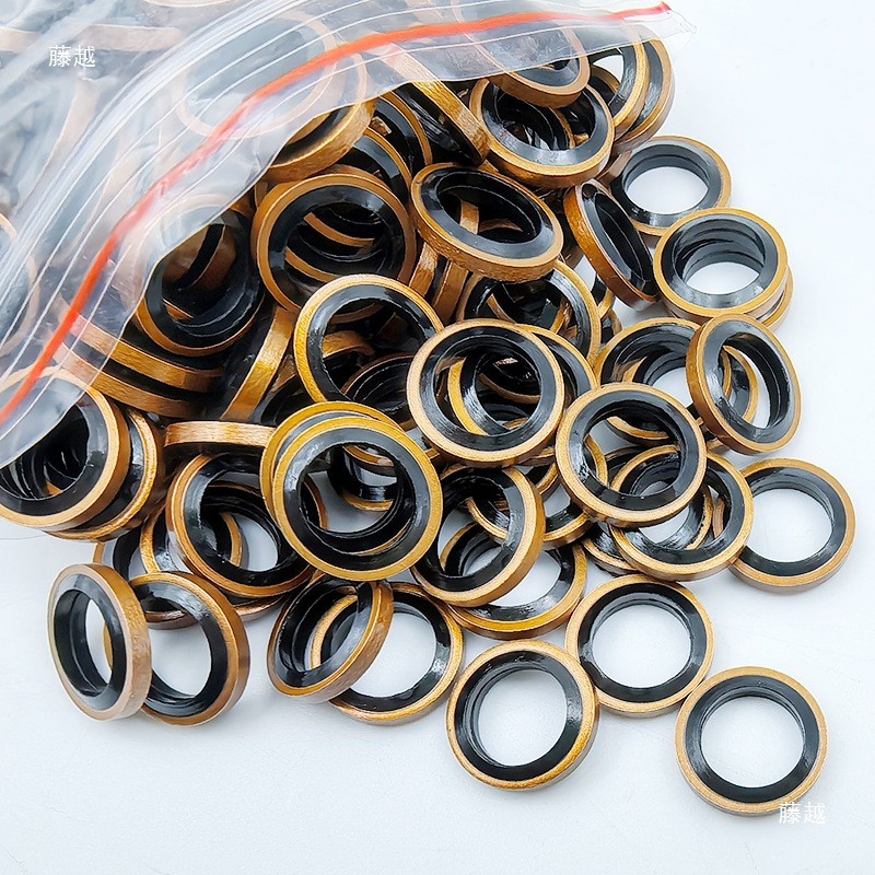 M10 Dầu Seal Gasket Ống Dầu Vít Bơm Phanh M10 Ống Dầu Vít Niêm Phong Caliper Dầu Đầu Vào Dầu Ổ Cắm Vít Gioăng BSYG