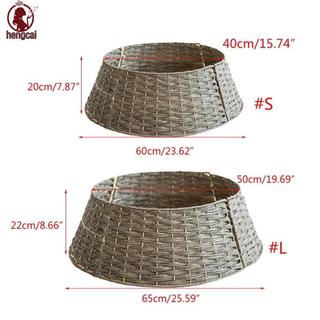Váy cây thông Noel tròn - Trang trí giỏ cổ điển cho chân cây