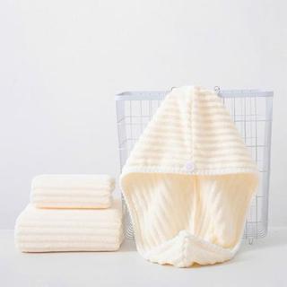 [Combo3] Mũ Quấn Tóc Lông Dệt Sóng Siêu Thấm Hút - Khăn Bông Ủ Quấn Tóc Nhanh Khô Hàng Nội Địa Trung Cao Cấp .