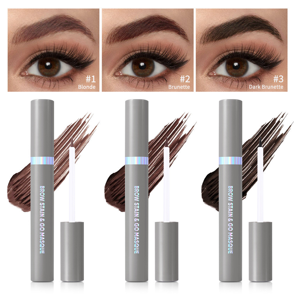 Lakerain Beauty Bút chì kẻ mày Bút nhuộm lông mày dạng lỏng Kem nhuộm lông mày