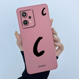 Dành Cho Realme 9 4G Ốp Lưng RMX3521 Chữ Ban Đầu May Mắn Silicon Mềm Mờ Ốp Lưng Điện Thoại Cho Realme Narzo 50 Pro 5G Vỏ