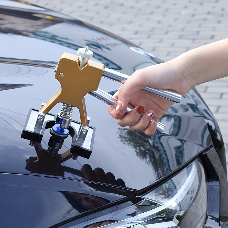 Dụng Cụ Sửa Chữa Vết Lõm Xe Hơi Mới, dụng cụ kéo vết lõm,Với 14 miếng đệm