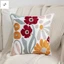 Ốp Gối Khăn Hoa Thêu - Sofa Vải Đệm Văn Phòng Đầu Giường